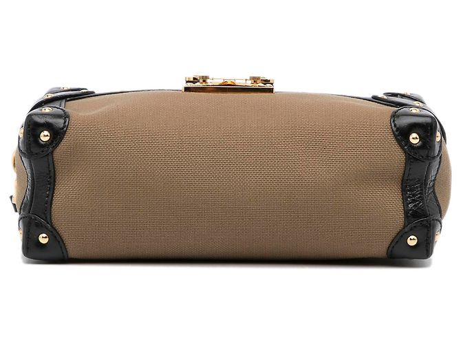 Louis Vuitton Marrone Petite Malle Morbido MM - vista 5