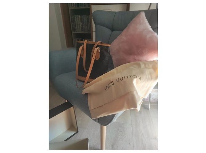 Bucket Borsa a secchiello Louis Vuitton Monogram Marrone Scuro Pelle - vista 7