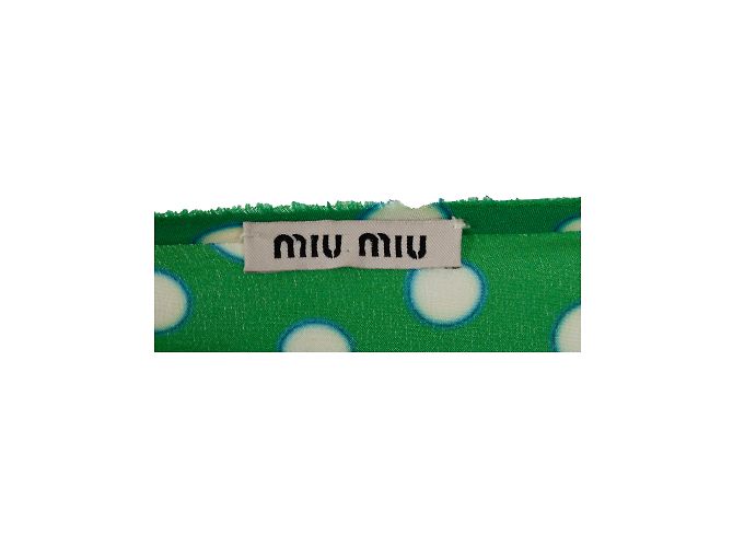 Top de bolinhas Miu Miu Verde - vista 5
