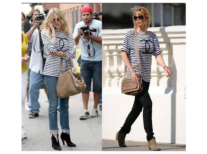 CHANEL Top a righe con logo Taglia S/M - **SUPER RARO**. Nuovo di zecca - vista 14