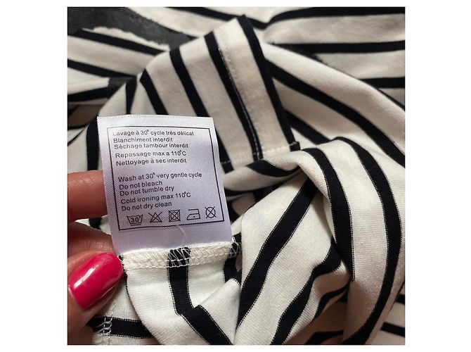 CHANEL Top a righe con logo Taglia S/M - **SUPER RARO**. Nuovo di zecca - vista 9