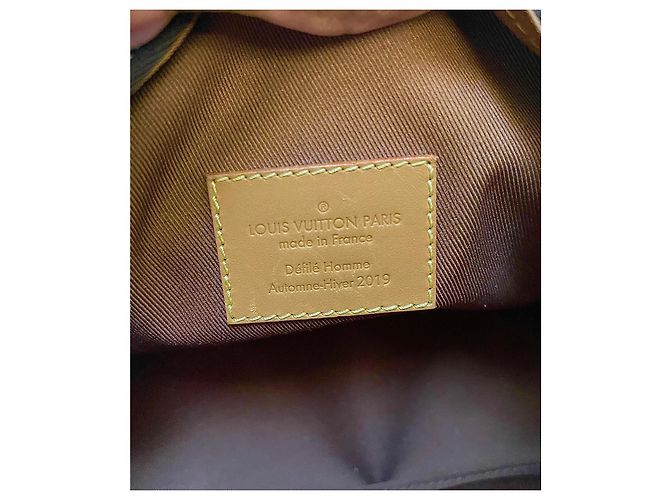 Borsa Louis Vuitton Soft Trunk Marrone in Tela - vista 12