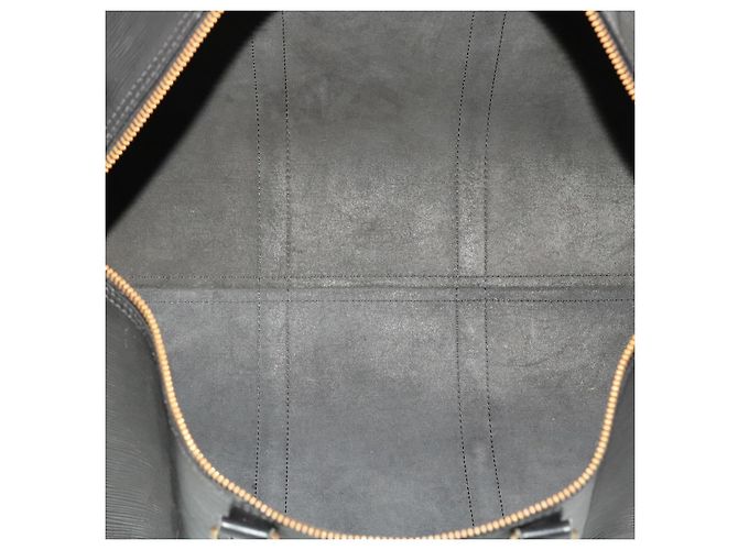 Louis Vuitton Epi Keepall 45 Borsa Boston Noir M42972 LV Aut 45120 Nero - vista 11
