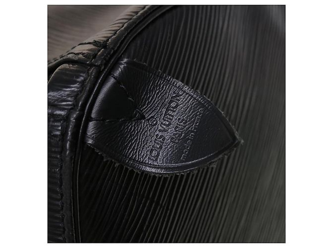 Louis Vuitton Epi Keepall 45 Borsa Boston Noir M42972 LV Aut 45120 Nero - vista 18