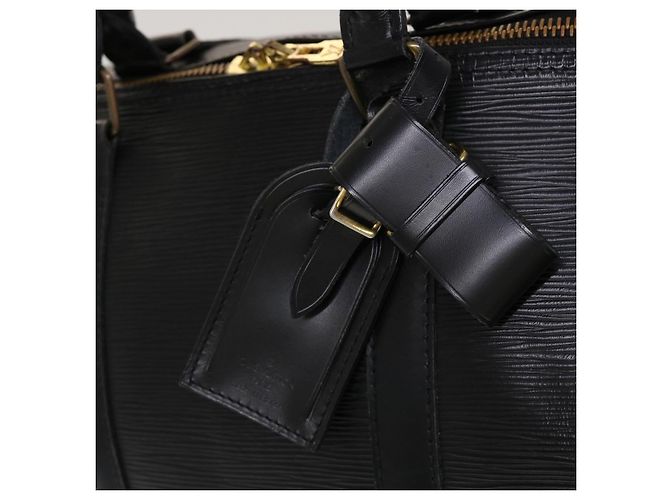 Louis Vuitton Epi Keepall 45 Borsa Boston Noir M42972 LV Aut 45120 Nero - vista 19