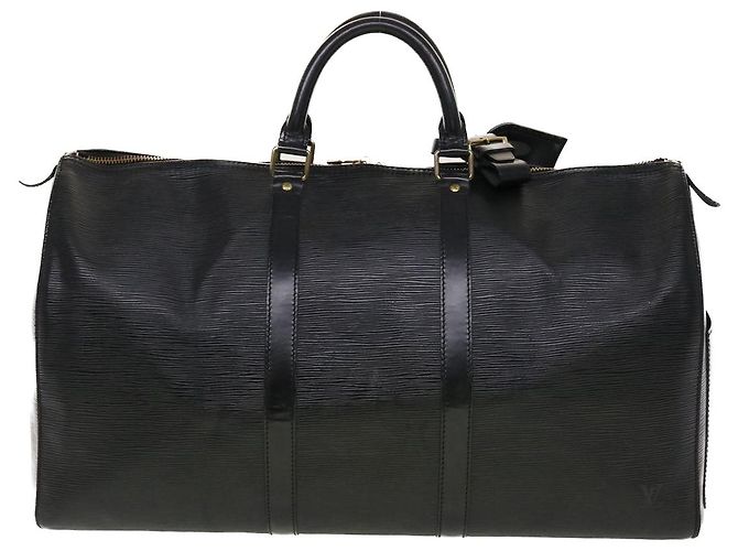 Louis Vuitton Epi Keepall 45 Borsa Boston Noir M42972 LV Aut 45120 Nero - vista 2