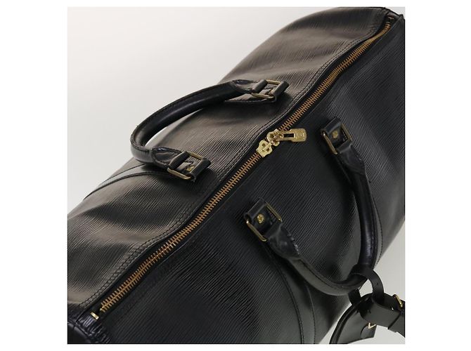 Louis Vuitton Epi Keepall 45 Borsa Boston Noir M42972 LV Aut 45120 Nero - vista 6