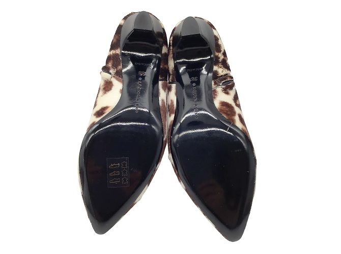 Barbara Bui Ivory / Brown Leopard Printed Calf Hair Ankle Boots - view 7
