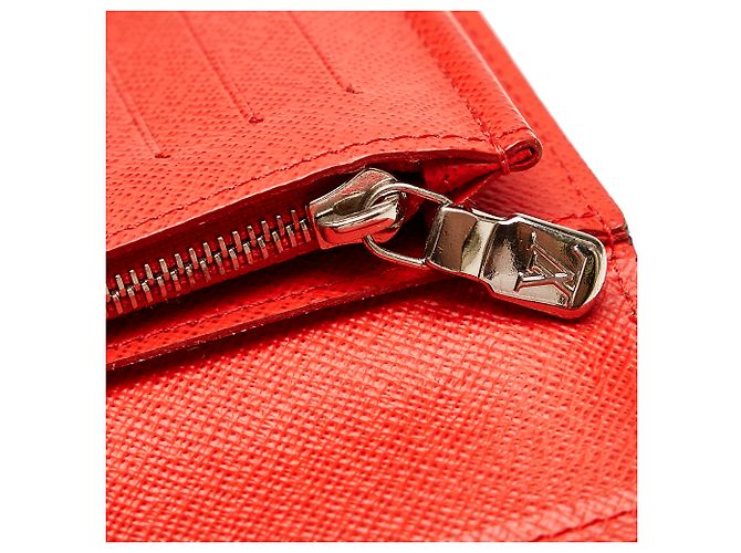 Cartera larga Louis Vuitton Red x Supreme Epi Brazza Roja - vista 10