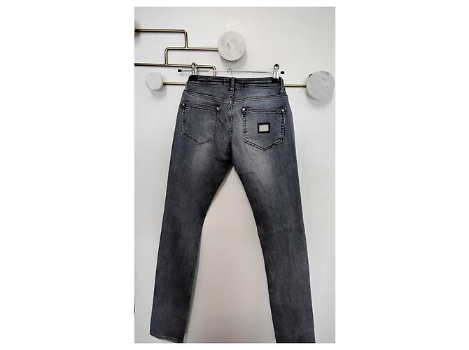 Jeans Philipp Plein Super Slim Blu con Borchie a Teschio - vista 5