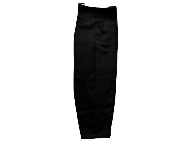 Acne Pantalón negro poli zanahoria - vista 7