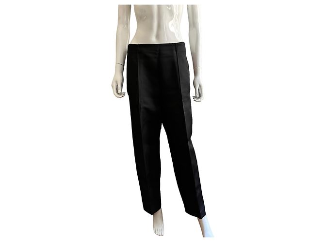Acne Pantalón negro poli zanahoria - vista 9