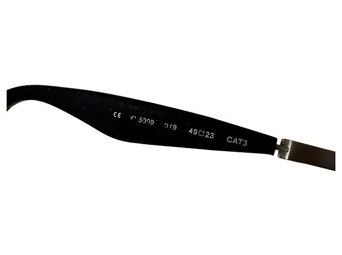 Yohji Yamamoto Gafas de sol redondas negras - vista 4