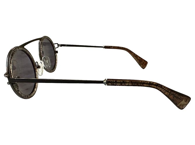 Yohji Yamamoto Sparkling rounded sunglasses - view 2