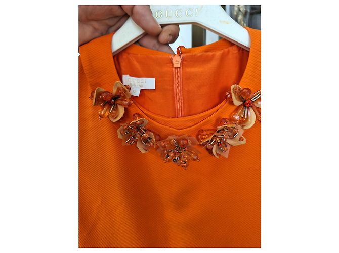 Orangefarbenes Mädchenkleid von Gucci - Ansicht 12