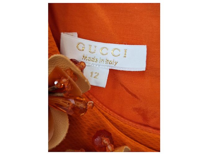 Orangefarbenes Mädchenkleid von Gucci - Ansicht 2
