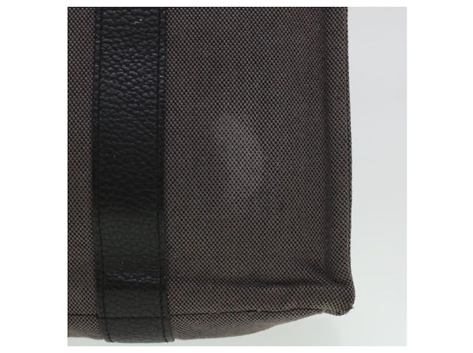 Hermès HERMES Sac Arne Handtasche Canvas Leder Grau Auth bs6147 Braun - Ansicht 3