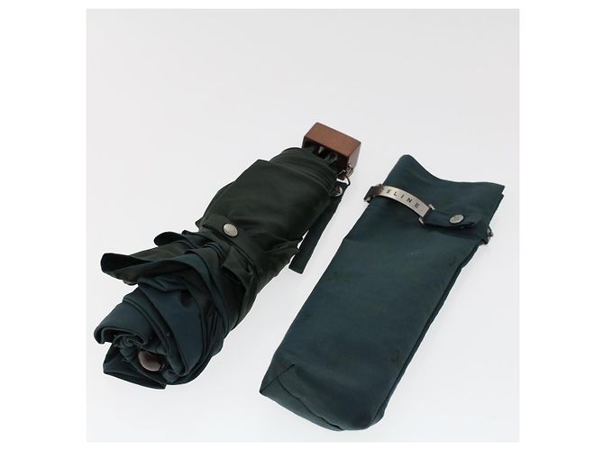 Céline CELINE Macadam Canvas Taschenschirm Nylon Grün Braun Auth Ar9574 - Ansicht 11
