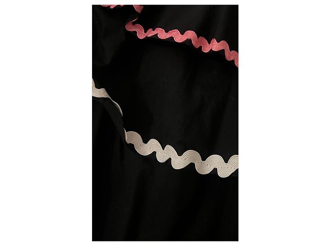 Minivestido Asos de algodón negro rosa y blanco - vista 3