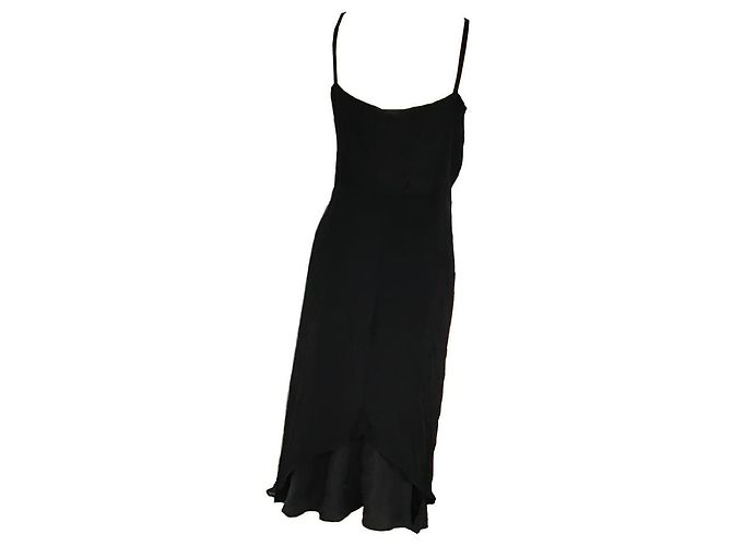 Autre Marque ***Vestido Preto Severine Peraudin Crepe De Seda - vista 2