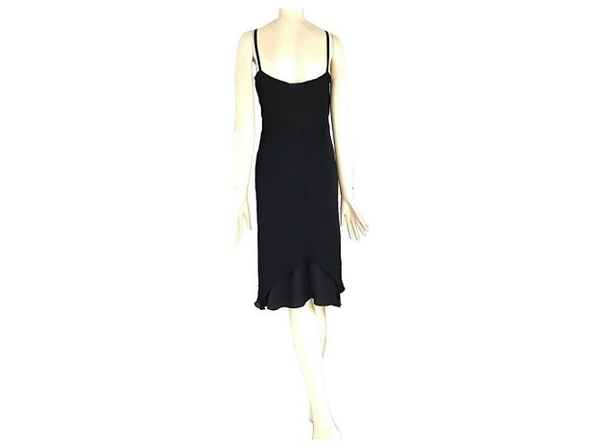 Autre Marque ***Vestido Preto Severine Peraudin Crepe De Seda - vista 3