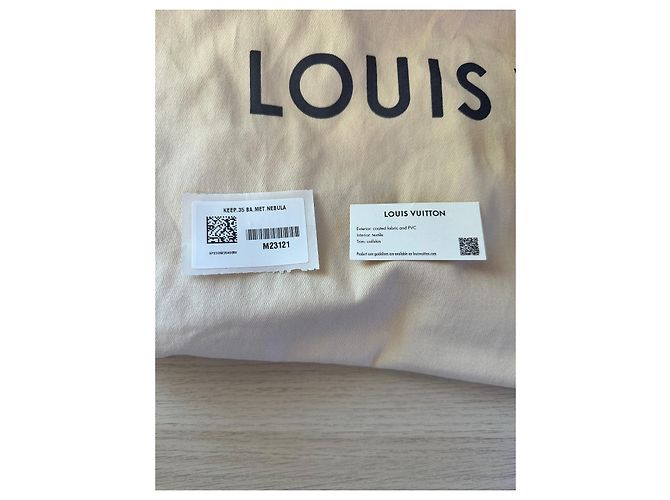 Abbesses Louis Vuitton Keepall 35 Nebula Marron Argenté - vue 9