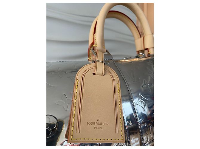 Keepall Louis Vuitton Keepal 50 bandoulière 50 Argento - vista 4
