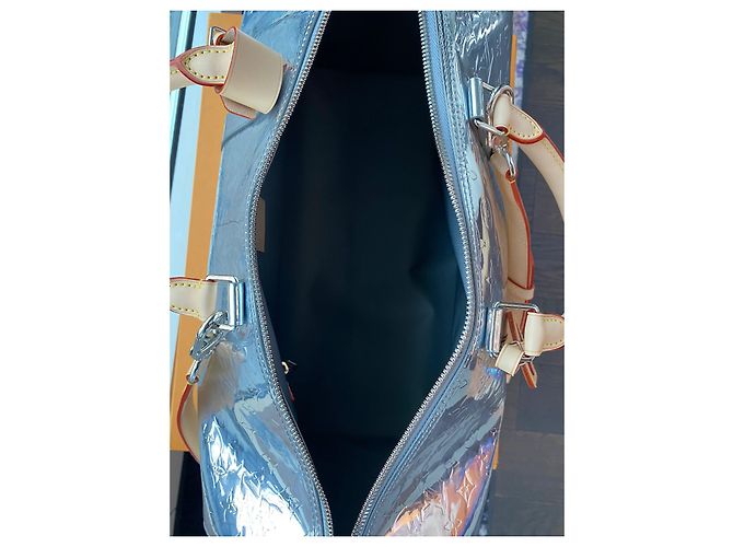 Keepall Louis Vuitton Keepal 50 bandoulière 50 Argento - vista 7