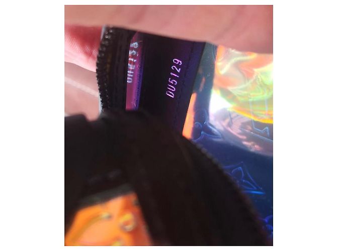 Louis Vuitton Monogram Baule Morbido M55932 Borsa a tracolla Prism Rainbow Clear Black Nero - vista 12