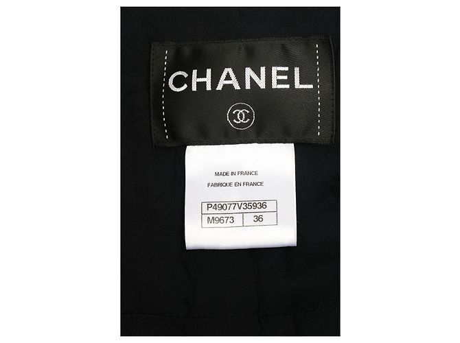 Chanel Giacca in tweed nera oversize con bottoni CC Multicolore - vista 5