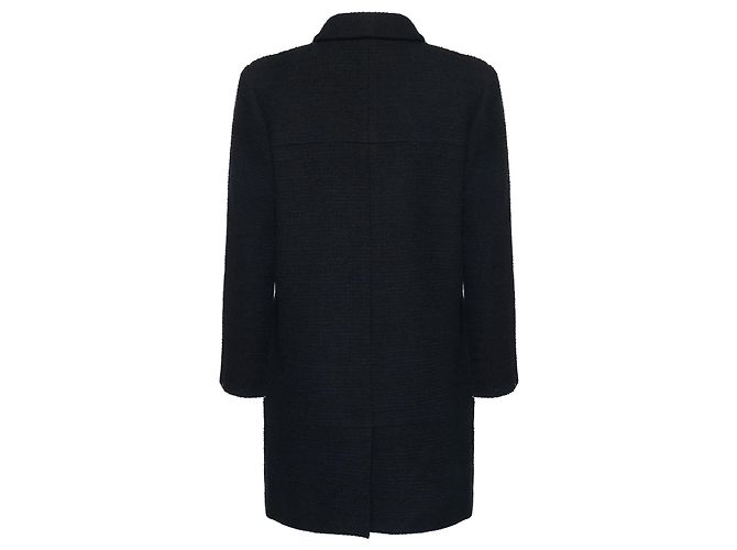 Chanel Giacca in tweed nera oversize con bottoni CC Multicolore - vista 6