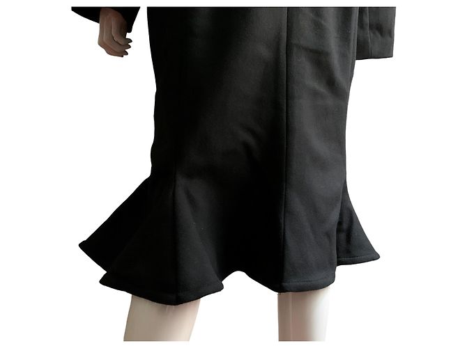 Jacquemus Abrigo oversize de lana negro - vista 11