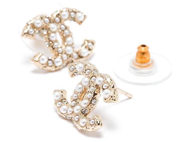 Chanel CC DIAMANTEN UND PERLEN Golden - Ansicht 2