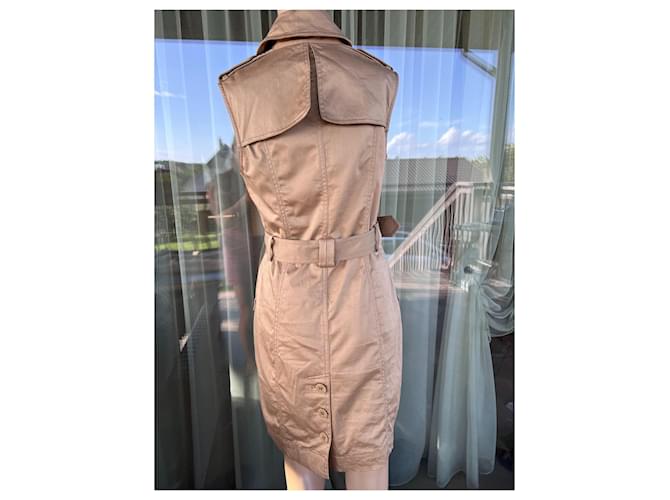 Vestido elástico Ted Baker beige de algodón - vista 2
