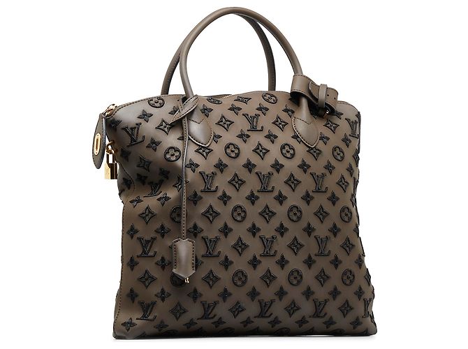 Louis Vuitton Monogram Addiction Marrone Lockit Verticale MM - vista 2