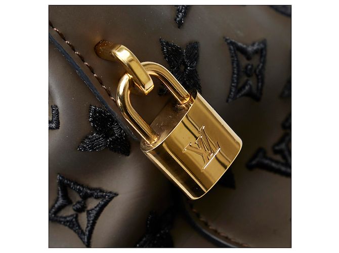 Louis Vuitton Monogram Addiction Marrone Lockit Verticale MM - vista 8