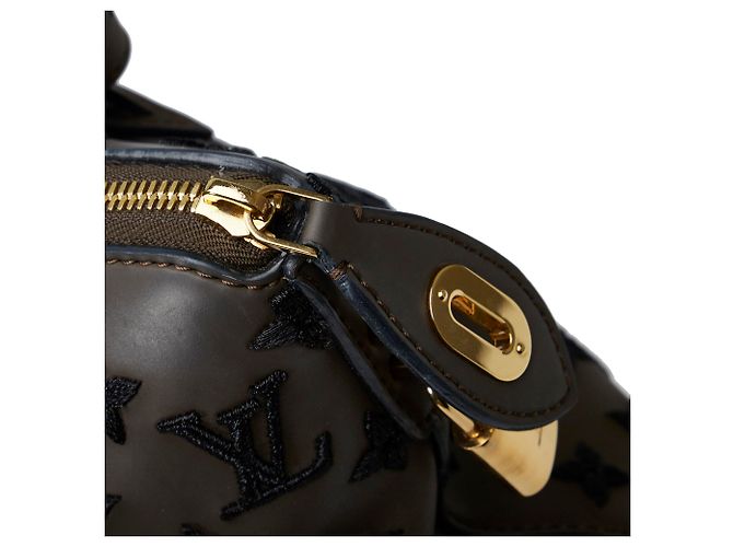 Louis Vuitton Monogram Addiction Marrone Lockit Verticale MM - vista 9