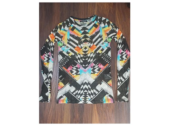 Balmain camiseta raglán de lino de manga larga Multicolor - vista 6