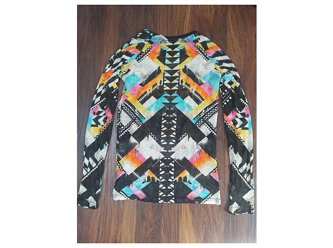 Balmain camiseta raglán de lino de manga larga Multicolor - vista 7