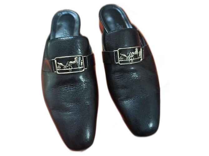 Hermès Vincennes mules size 40 Black - view 2