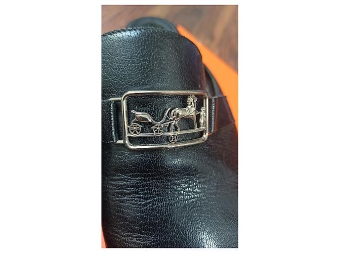 Hermès Vincennes mules size 40 Black - view 3