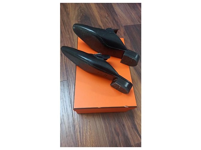 Hermès Vincennes mules size 40 Black - view 4