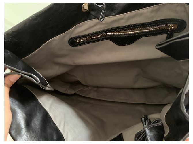 Dolce & Gabbana Borsa Tote Allan Bag in Pelle Nera Nero - vista 7