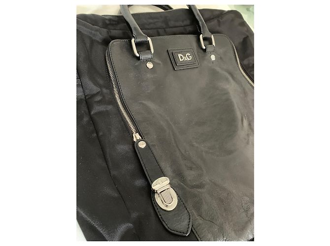 Borsa a mano Dolce & Gabbana Alan Bag in pelle nera Nero - vista 3