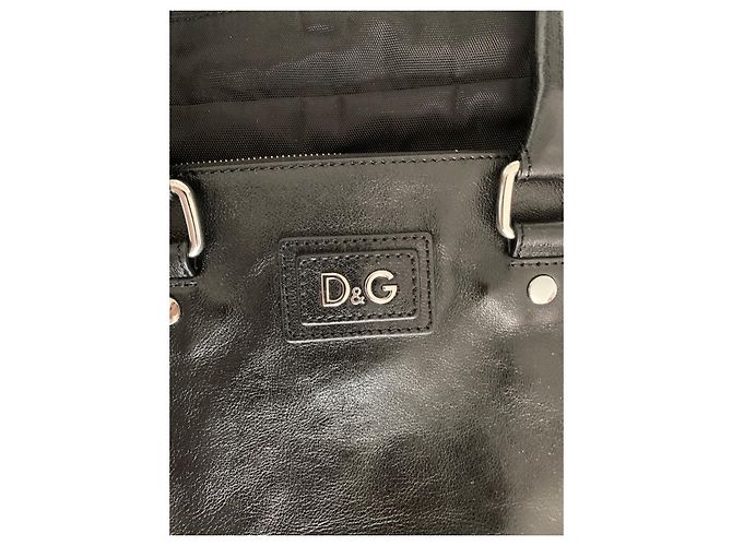 Borsa a mano Dolce & Gabbana Alan Bag in pelle nera Nero - vista 4