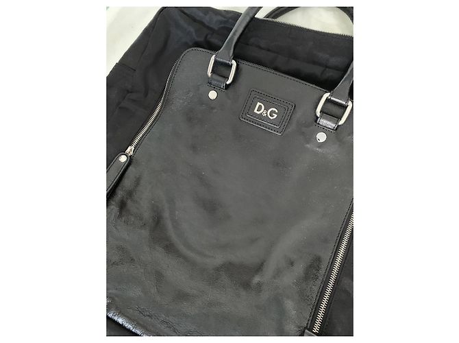 Borsa a mano Dolce & Gabbana Alan Bag in pelle nera Nero - vista 5