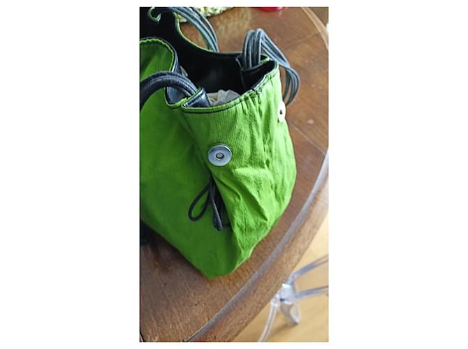 Clutch Basile Poschette in seta e raso verde chiaro - vista 6