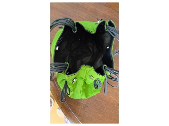 Clutch Basile Poschette in seta e raso verde chiaro - vista 7