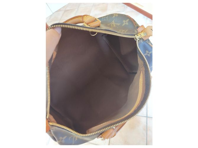 Borsa a mano Louis Vuitton Speedy 30 Monogram Marrone - vista 4