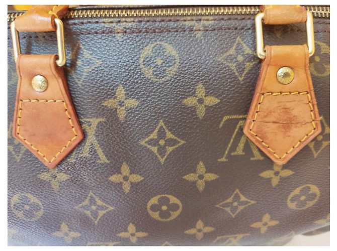 Borsa a mano Louis Vuitton Speedy 30 Monogram Marrone - vista 7